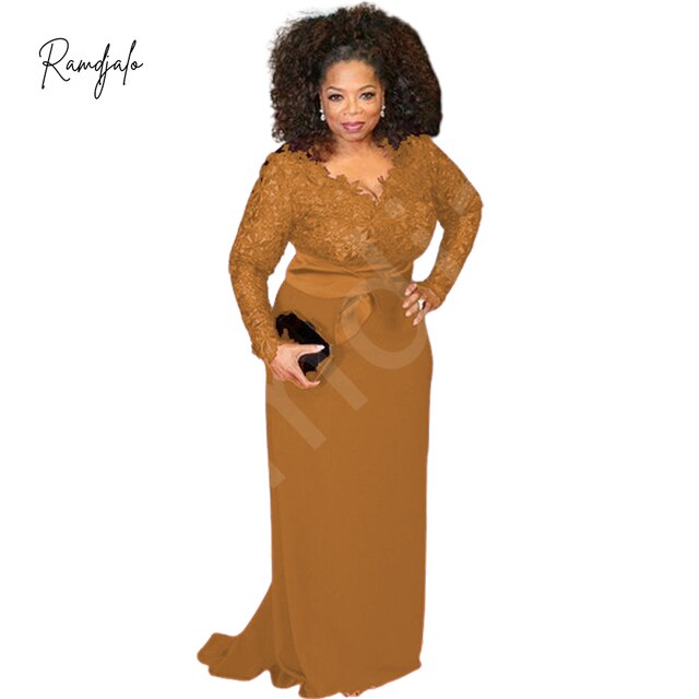 Plus Size Mother Of The Bride Dresses Burgundy Lace Long Sleeves V Neck Sash Red Carpet Formal Wedding Party Gown Madrinha