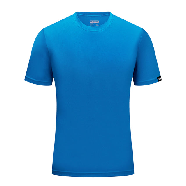Brand SANHENG Men Casual Outdoor -Shirt Men Sports T-Shirt Plus Size Breathable Tops