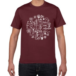 Physics math chemistry T-shirts Men Creative Casual Tshirt men funny Tee shirt Cotton Tops The Big Bang Theory Geek men clothes