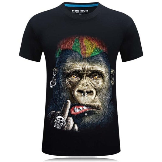 3d t shirts Gorilla Animal Printed -Plus Size S-6XL