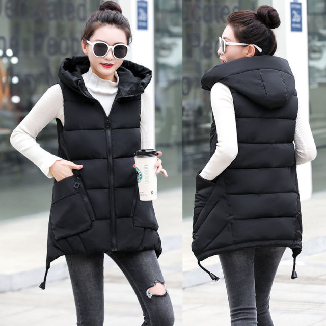 Autumn / Winter Women Vest Thick New Student Cotton Coats Plus Size