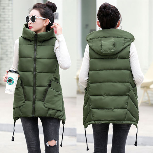 Autumn / Winter Women Vest Thick New Student Cotton Coats Plus Size