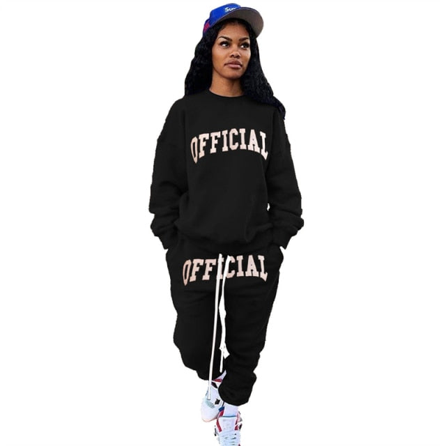 Plus Size Two Piece Set Sport Outfit Tracksuit Ladies Jogging Suits Casual Matching Sets