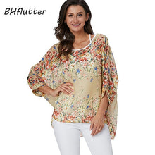 Load image into Gallery viewer, BHflutter Plus Size Women Blouse- Leopard &amp; other prints Casual Chiffon Blouses