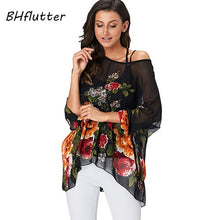 Load image into Gallery viewer, BHflutter Plus Size Women Blouse- Leopard &amp; other prints Casual Chiffon Blouses