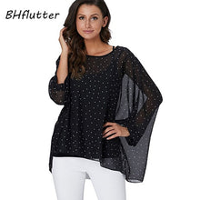 Load image into Gallery viewer, BHflutter Plus Size Women Blouse- Leopard &amp; other prints Casual Chiffon Blouses