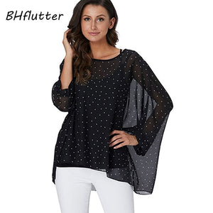 BHflutter Plus Size Women Blouse- Leopard & other prints Casual Chiffon Blouses