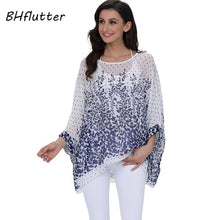 Load image into Gallery viewer, BHflutter Plus Size Women Blouse- Leopard &amp; other prints Casual Chiffon Blouses