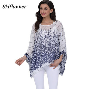 BHflutter Plus Size Women Blouse- Leopard & other prints Casual Chiffon Blouses