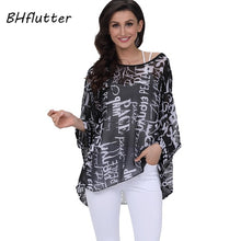 Load image into Gallery viewer, BHflutter Plus Size Women Blouse- Leopard &amp; other prints Casual Chiffon Blouses