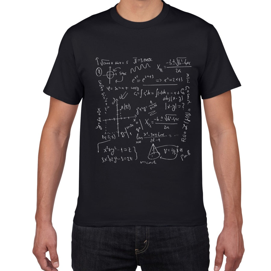 Physics math chemistry T-shirts Men Creative Casual Tshirt men funny Tee shirt Cotton Tops The Big Bang Theory Geek men clothes