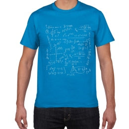 Physics math chemistry T-shirts Men Creative Casual Tshirt men funny Tee shirt Cotton Tops The Big Bang Theory Geek men clothes