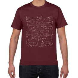 Physics math chemistry T-shirts Men Creative Casual Tshirt men funny Tee shirt Cotton Tops The Big Bang Theory Geek men clothes