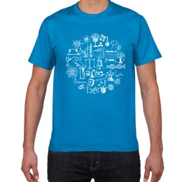 Physics math chemistry T-shirts Men Creative Casual Tshirt men funny Tee shirt Cotton Tops The Big Bang Theory Geek men clothes