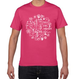Physics math chemistry T-shirts Men Creative Casual Tshirt men funny Tee shirt Cotton Tops The Big Bang Theory Geek men clothes
