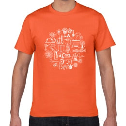 Physics math chemistry T-shirts Men Creative Casual Tshirt men funny Tee shirt Cotton Tops The Big Bang Theory Geek men clothes