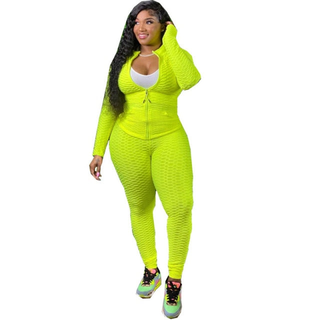 Pl  XL-5XL two Piece Set Women tracksuit Sweatshirt Sweatpants joggers Winter Outfit
