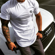 Load image into Gallery viewer, Mens muscle T shirt bodybuilding fitness men tops cotton singlets Plus Big size