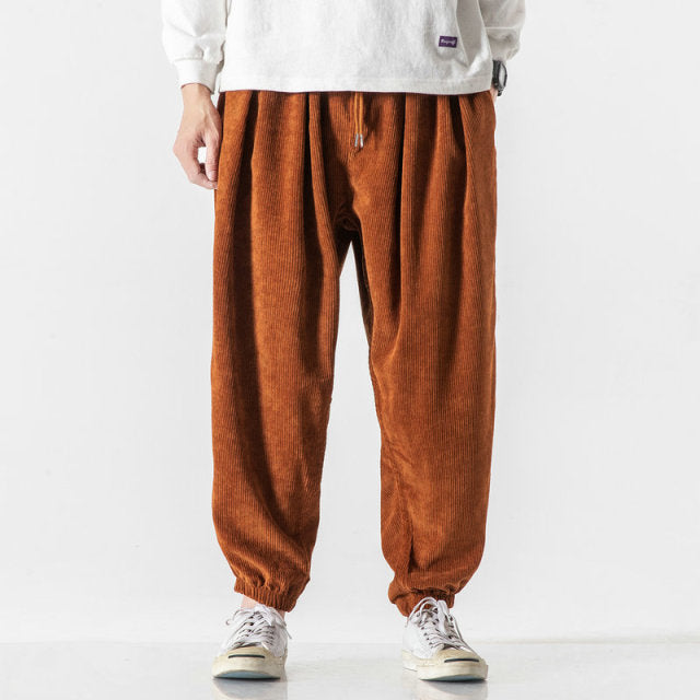 Harem Pants Fashion Men Jogging Sweatpants Big Size Cotton