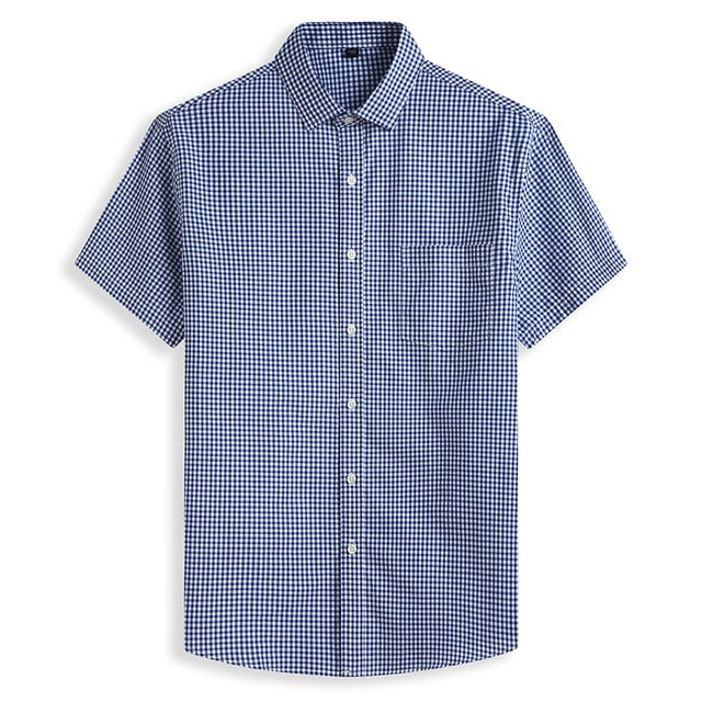 Men's Plus Size Shirts Fashion Casual Classic Style 100% Cotton