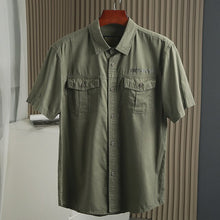 Load image into Gallery viewer, Big Size Men&#39;s 100% Pure Cotton Casual Style Short Sleeve Shirt