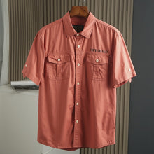 Load image into Gallery viewer, Big Size Men&#39;s 100% Pure Cotton Casual Style Short Sleeve Shirt