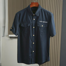 Load image into Gallery viewer, Big Size Men&#39;s 100% Pure Cotton Casual Style Short Sleeve Shirt