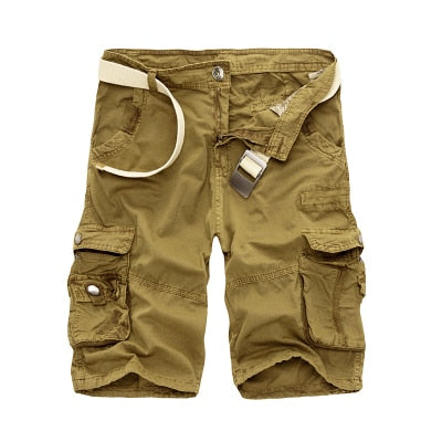 Mens Military Cargo Shorts  Army Camouflage Tactical Shorts Men Cotton Loose Work Casual Short Pants Plus Size