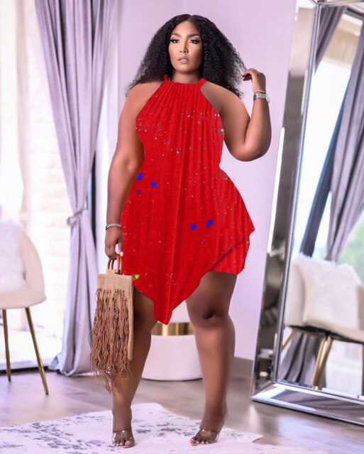 XL-5Xl Plus Size Printting Two Piece Set for Women Sleeveless Round Neck Tank Top and Loose Shorts Female Casual Oversize Outfit