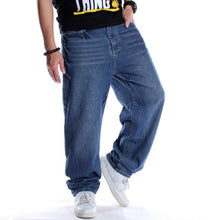 Load image into Gallery viewer, Man Loose Baggy Jeans Hiphop Skateboard Denim Pants Hip Hop Rap Male Black Trouses Big Size 30-46