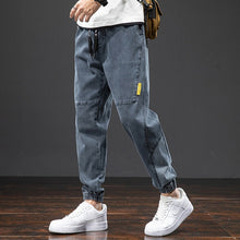 Load image into Gallery viewer, Casual Baggy Men Denim Joggers Streetwear Harem Pants Jeans Trousers Big Size