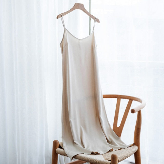 Women's Dress Summer Spaghetti Satin Long Party Woman Sundress Plus Size Vestido Feminino