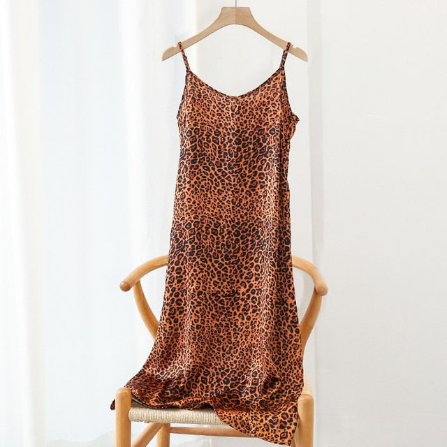 Women's Dress Summer Spaghetti Satin Long Party Woman Sundress Plus Size Vestido Feminino