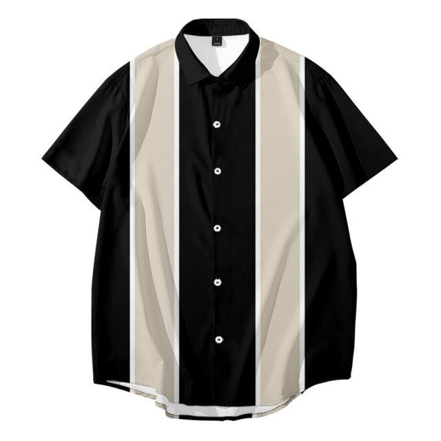 Short-sleeved  Plus Size Summer Dresses Pattern 2 Creative 3D Printed  Men&#39;s Shirts