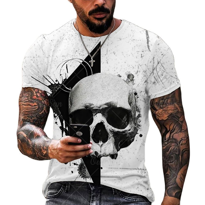 3D STREET SKULL T-SHIRT $13.00