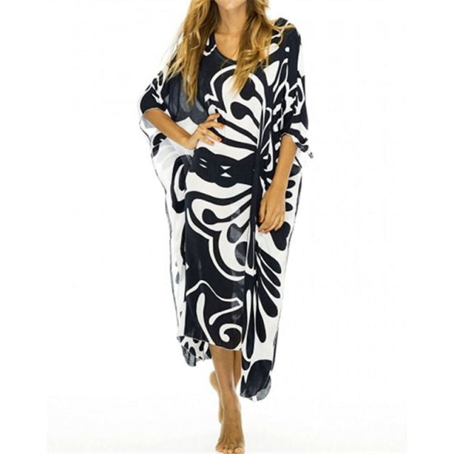 Maxi Dress Cover up Robe Plage Bathing suit Cover ups Pareo Salida de Playa  Kaftan Beach Swimwear Cover up