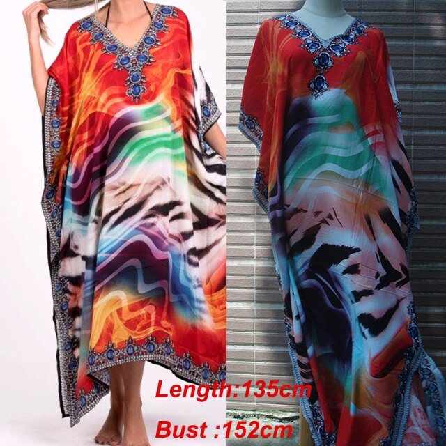 Maxi Dress Cover up Robe Plage Bathing suit Cover ups Pareo Salida de Playa  Kaftan Beach Swimwear Cover up