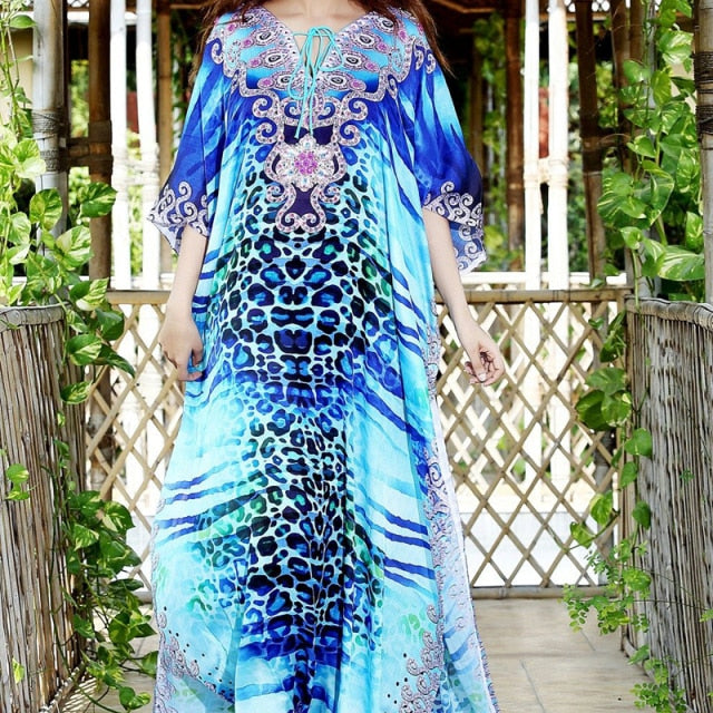 Maxi Dress Cover up Robe Plage Bathing suit Cover ups Pareo Salida de Playa  Kaftan Beach Swimwear Cover up