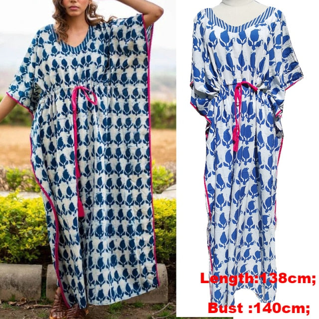 Maxi Dress Cover up Robe Plage Bathing suit Cover ups Pareo Salida de Playa  Kaftan Beach Swimwear Cover up