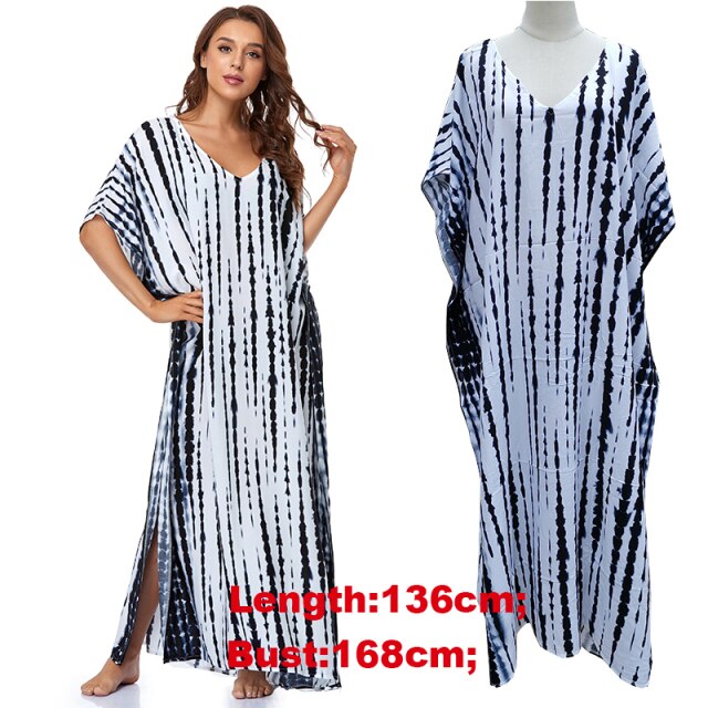 Maxi Dress Cover up Robe Plage Bathing suit Cover ups Pareo Salida de Playa  Kaftan Beach Swimwear Cover up