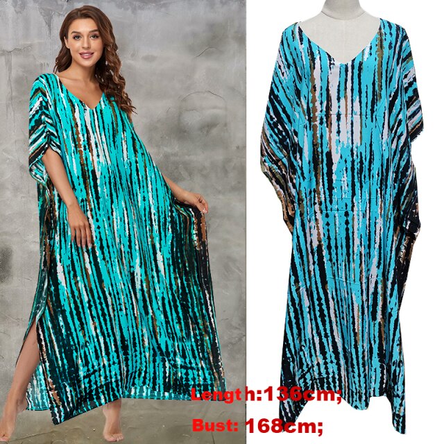 Maxi Dress Cover up Robe Plage Bathing suit Cover ups Pareo Salida de Playa  Kaftan Beach Swimwear Cover up