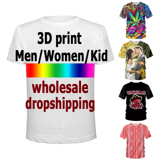 3D Printed Custom T-Shirts Plus Size