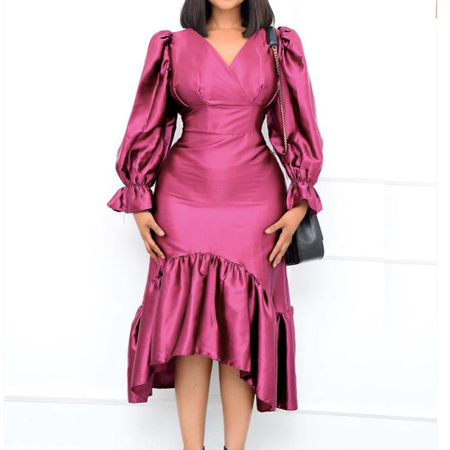 Bow Elegant Wedding Party Dresses Plus Size Women Clothing S-XXXL