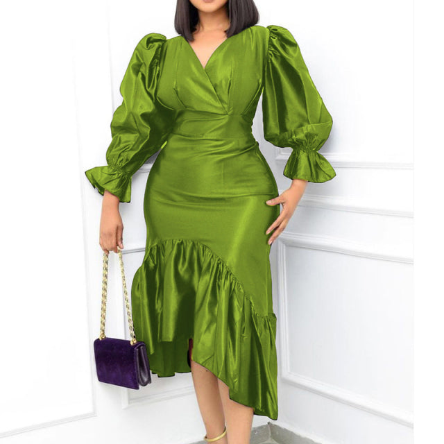 Bow Elegant Wedding Party Dresses Plus Size Women Clothing S-XXXL