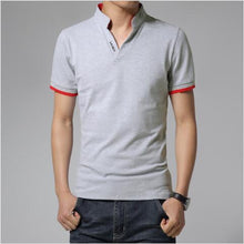 Load image into Gallery viewer, Polo Men Leisure Stand Collar Long Sleeve V Neck Polo Shirts Big Size S-7XL Male Top